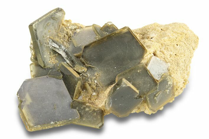 Gray-Green Tabular Barite With Phantoms - Peru #252548